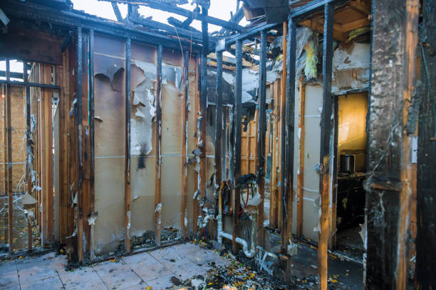 Professional Fire Damage Removal technician working in Hoosick Falls, NY